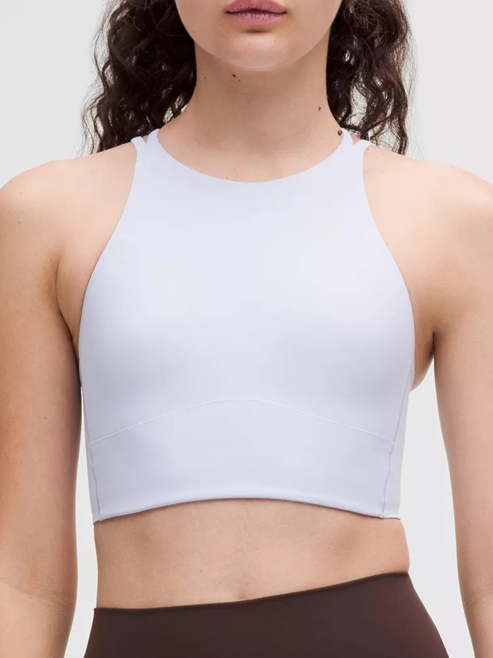 Lululemon Like a Cloud High-Neck Longline Bra | Pastel Blue